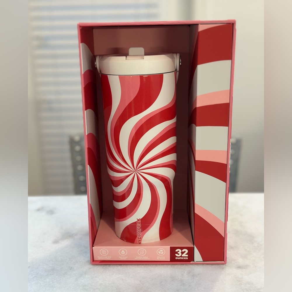 Hydrapeak Nomad 32oz Stainless Steel Insulated Candy Swirl Tumbler